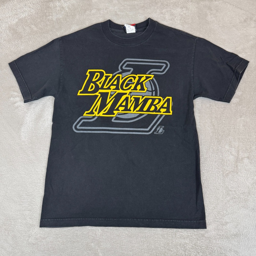 Vintage Majestic NBA Lakers Kobe Bryant Black Mamba #24 Shirt‎ Mens M Preowned